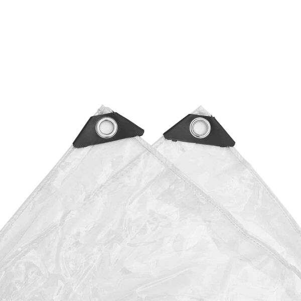 vidaXL Plandeka przezroczysty 4 x 5 m PVC