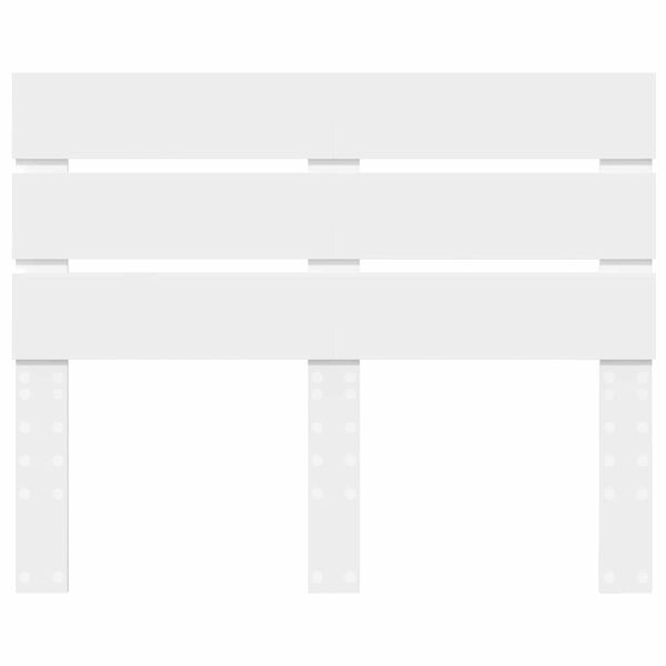 vidaXL Zagł&oacute;wek Z zagł&oacute;wkiem Biały 135 cm Materiał drewnopochodny