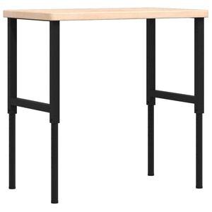 vidaXL Stolik roboczy, 100x60x(73-99,5) cm, prostokątny, drewno dębowe