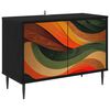vidaXL Szafka pod telewizor BONN 69 x 33 x 50,5 cm Czarny dąb