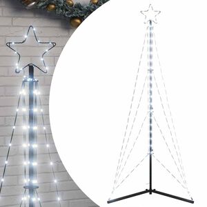 vidaXL Choinka LED 363 diody LED Zimna biel 182 cm