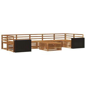 vidaXL Zestaw sof na zewnątrz 8 pcs naturalny Lite Drewno Akacji