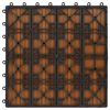 vidaXL Płytka Tarasowa 11 pcs Drewno tekowe 30 x 30 cm