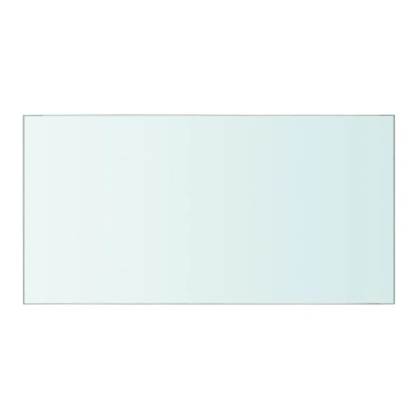 vidaXL Półki, 2 szt., panel z przezroczystego szkła, 40 x 20 cm