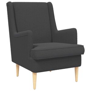 vidaXL Fotel ciemnoszary Boucl&eacute;