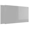 vidaXL Panel kuchenny 2 szt. Jasnoszary 100 x 60 cm szkło hartowane