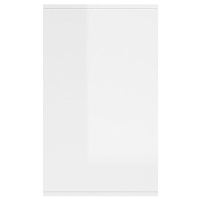 vidaXL Komoda, biała, wysoki połysk, 135 x 41 x 75 cm, płyta wiórowa
