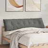 vidaXL Poduszka na plecy Ciemnoszary 180 x 50 cm Tkanina mikrofibrowa