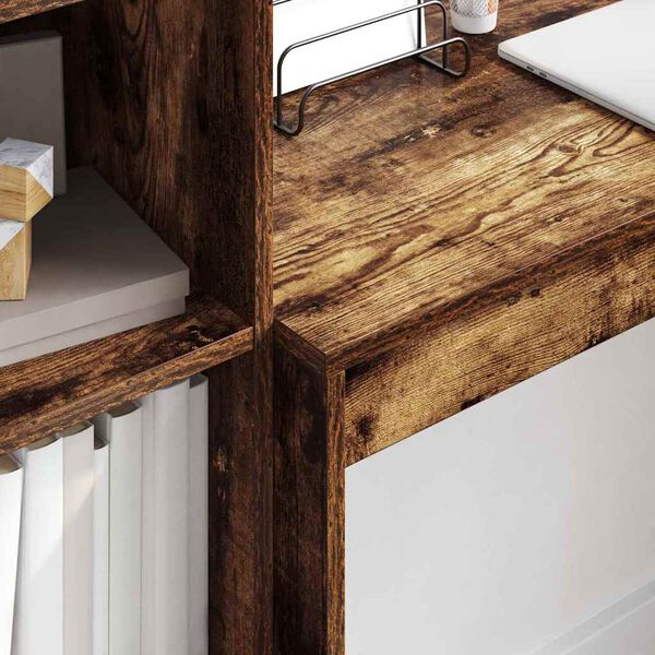 vidaXL Biurko Dąb wędzony 100 x 40 x 76 cm