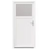 vidaXL Drzwi Wejściowe Boczne Biały 98 x 198 cm PVC