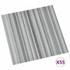 vidaXL Deski podłogowe 55 pcs Jasnoszary 5,11 m&sup2; PVC