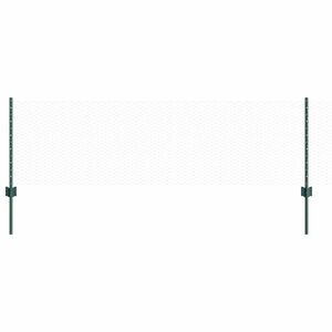 vidaXL Sześciokątne ogrodzenie z słupkiem 25 x 0,6 m Stal pokryta PVC