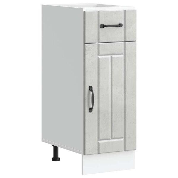 vidaXL Szafka kuchenna dolna &bdquo;Lucca&rdquo; Betonowa szarość Drewno klejone