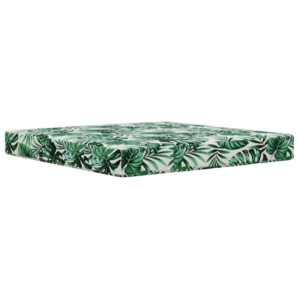 vidaXL Poduszka do sofy na zewnątrz 2 pcs Wz&oacute;r liścia Poliester