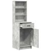 vidaXL Highboard z szufladą Betonowy szary 40 x 40,5 x 135 cm