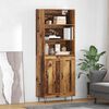 vidaXL Highboard 2 pcs Stare drewno Materiał drewnopochodny