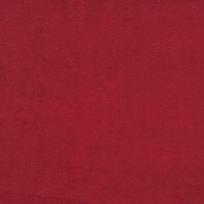 vidaXL Podnóżek, winna czerwień, 60x60x36 cm, aksamitny