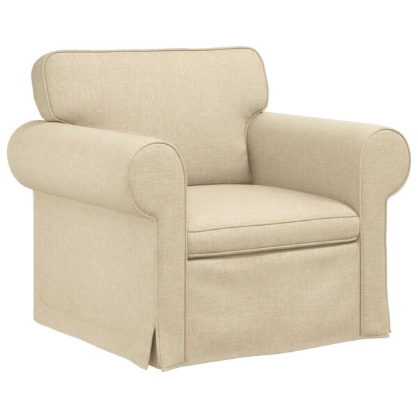 vidaXL Sofa 2 pcs Kremowy