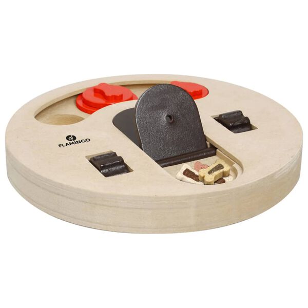 FLAMINGO Zabawka edukacyjna dla psa Helios, 23 cm, drewniana