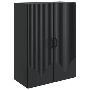 vidaXL Szafka ścienna 66 x 34,5 x 90 cm Drewno inżynieryjne Czarny