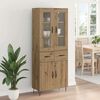 vidaXL Highboard z szufladą Dąb rzemieślniczy 69,5 x 34 x 90 cm