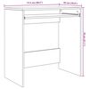 vidaXL Biurko Betonowy szary 77,5 x 43 x 79 cm Materiał drewnopochodny