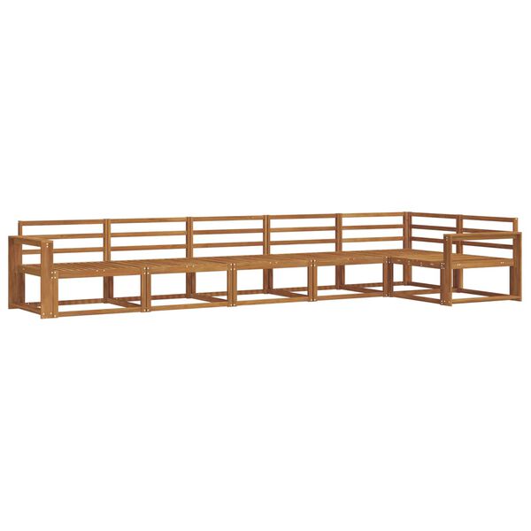 vidaXL Zestaw sof na zewnątrz 6 pcs Naturalny Lite Drewno Akacji