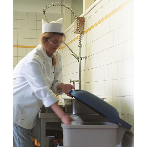 Rubbermaid Pojemnik z pokrywą, 100 L, niebiesko-beżowy