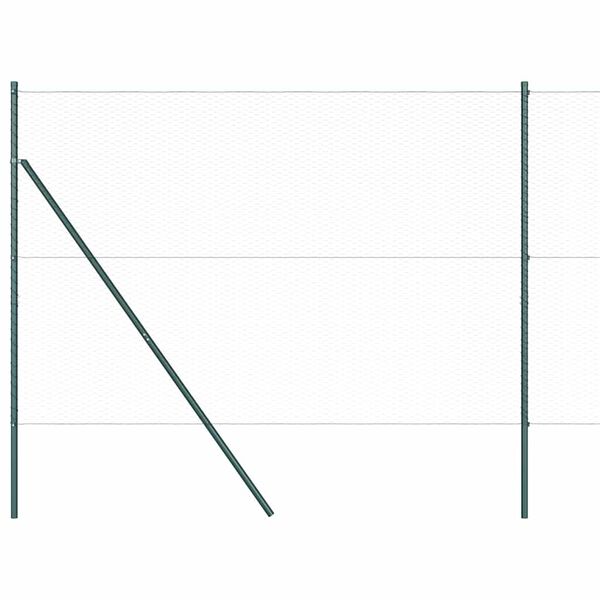 vidaXL Słupek ogrodzeniowy. Szary 100 x 1,6 m (siatka 25 mm)