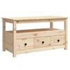 vidaXL Stolik kawowy, 102x49x55 cm, lite drewno sosnowe