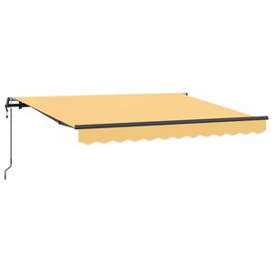 vidaXL Markiza wysuwana piaskowy 500 &times; 350 cm Tkanina i aluminium