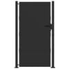 vidaXL Brama ogrodowa Czarny 110 x 180 cm Stal malowana proszkowo