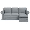 vidaXL Sofa Jasnoszary