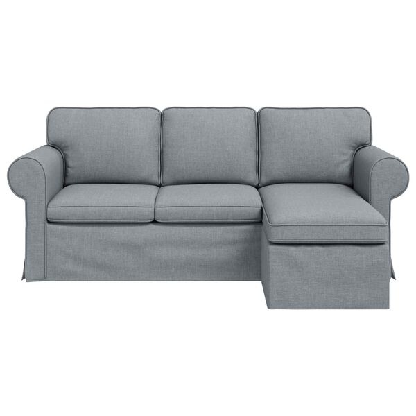vidaXL Sofa Jasnoszary
