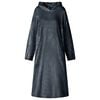 vidaXL Bluza-koc Granatowy L Flanela