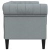 vidaXL Sofa Jasnoszary 182,5 x 74,5 x 74,5 cm Poliester