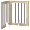 vidaXL Składana bramka dla psa z podp&oacute;rkami 2 pcs dąb Sonoma 160,5 cm