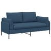 vidaXL Sofa dwuosobowa niebieski 188 x 81 x 89 cm tkanina