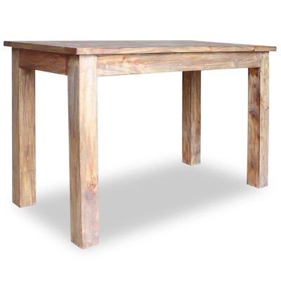 vidaXL Stół do jadalni z litego drewna odzyskanego, 120x60x77 cm