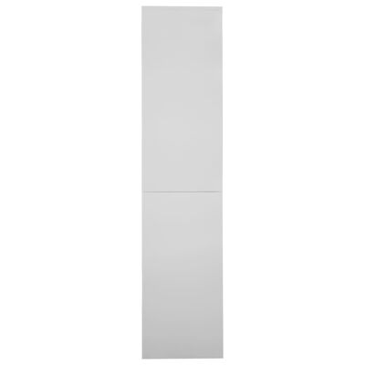 vidaXL Szafa biurowa z przesuwnymi drzwiami, jasnoszara, 90x40x180 cm