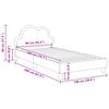 vidaXL Ramka ł&oacute;żka Z zagł&oacute;wkiem Jasnoszary 90 x 200 cm PU