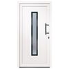 vidaXL Drzwi wejściowe, białe, 108x208 cm, PVC