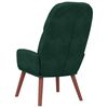 vidaXL Fotel, ciemnozielony, obity aksamitem