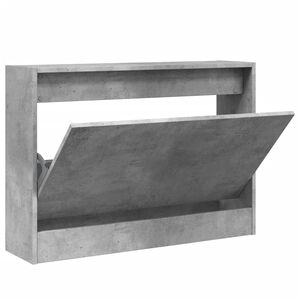 vidaXL Szafka na buty, szarość betonu, 80x21x57 cm