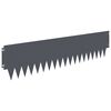 vidaXL Krawężnik do trawnika 20 pcs 103 x 25 cm metal antracytowy