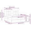 vidaXL Ł&oacute;żko z miejscem na przechowywanie i materacem 200 x 200 cm