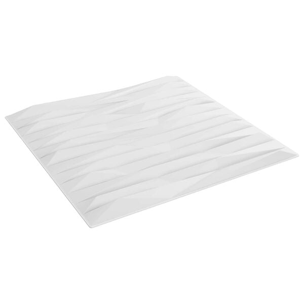vidaXL Panele ścienne 48 pcs Biały Kamień 50 x 50 cm Pianka XPS