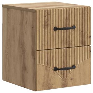 vidaXL Wisząca Szafka Nocna z szufladą Dąb artisan 34,5 x 33 x 40 cm