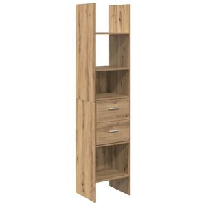 vidaXL Szafka na książki 2 poziomy 40 x 35 x 180 cm dąb artisan