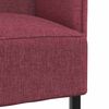 vidaXL Sofa z wysokim oparciem czerwone wino 109 x 56 x 121 cm tkanina